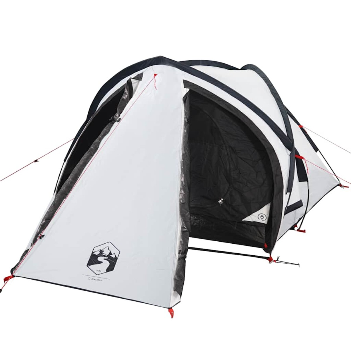 vidaXL Σκηνή Κάμπινγκ 2 Ατόμων Λευκή 320x140x120 εκ. από Ταφτά 185T