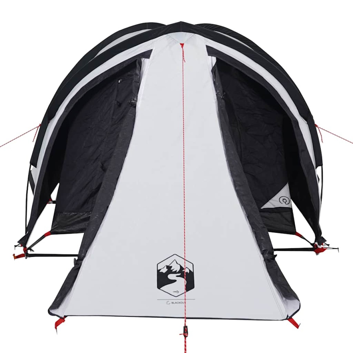 vidaXL Σκηνή Κάμπινγκ 2 Ατόμων Λευκή 320x140x120 εκ. από Ταφτά 185T
