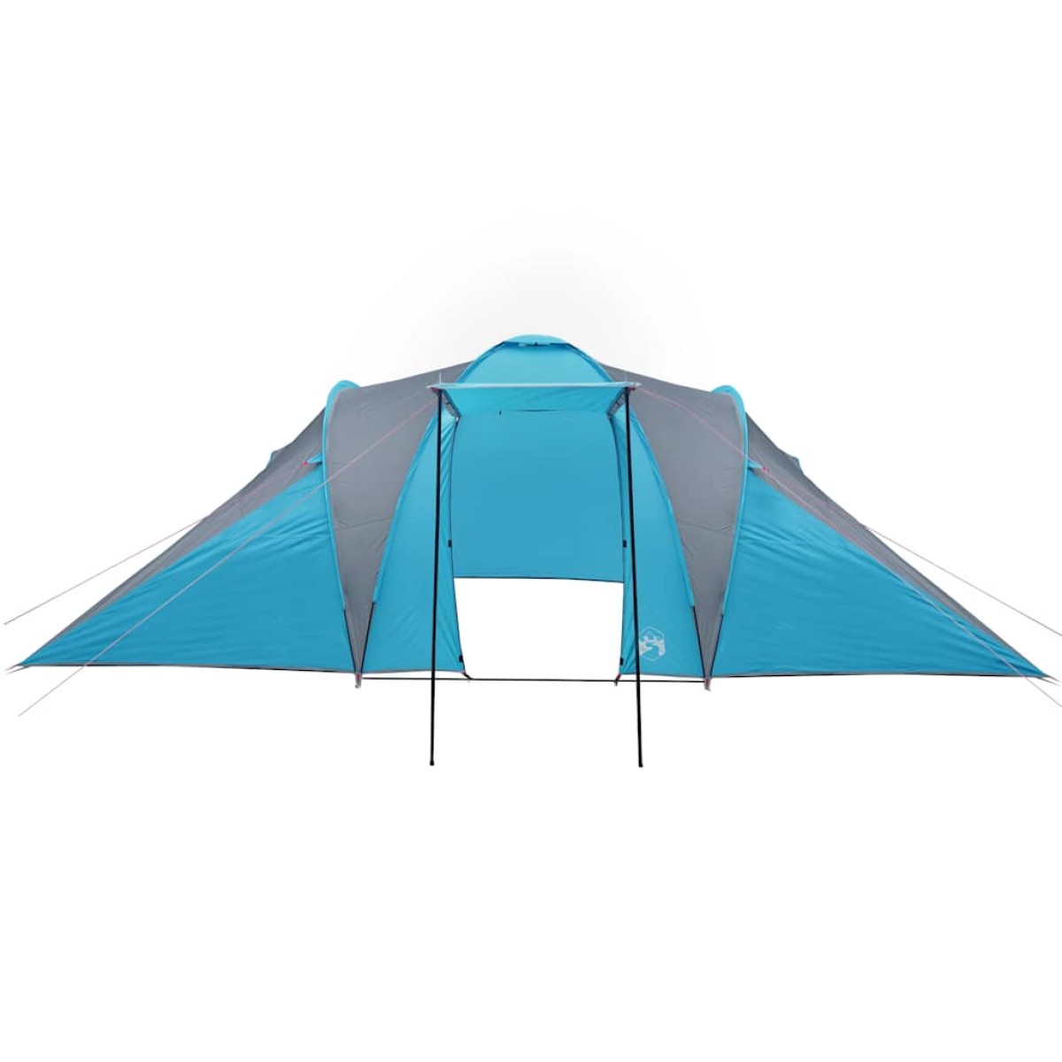vidaXL Σκηνή Κάμπινγκ 6 Ατόμων Μπλε 576x238x193 εκ. από Ταφτά 185T