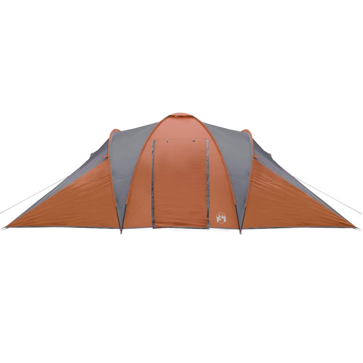 vidaXL Σκηνή Κάμπινγκ 6 Ατ. Γκρι/Πορτοκαλί 576x238x193 εκ. Ταφτάς 185T