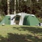 vidaXL Σκηνή Κάμπινγκ 12 Ατόμων Πράσινη 840x720x200 εκ. από Ταφτά 185T