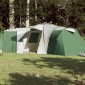 vidaXL Σκηνή Κάμπινγκ 12 Ατόμων Πράσινη 840x720x200 εκ. από Ταφτά 185T