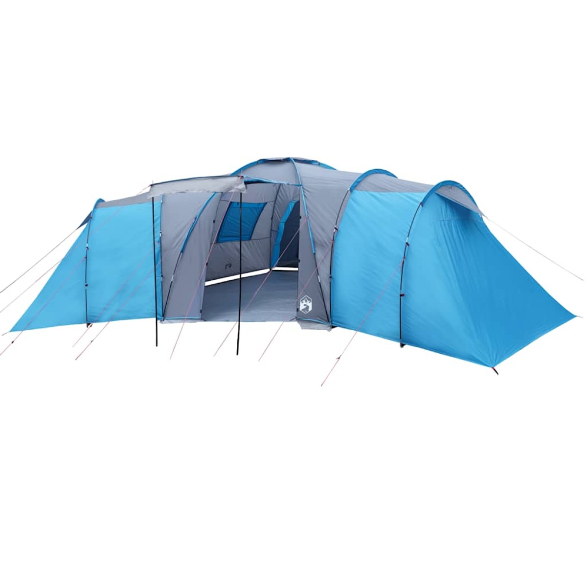 vidaXL Σκηνή Κάμπινγκ 12 Ατόμων Μπλε 840x720x200 εκ. από Ταφτά 185T