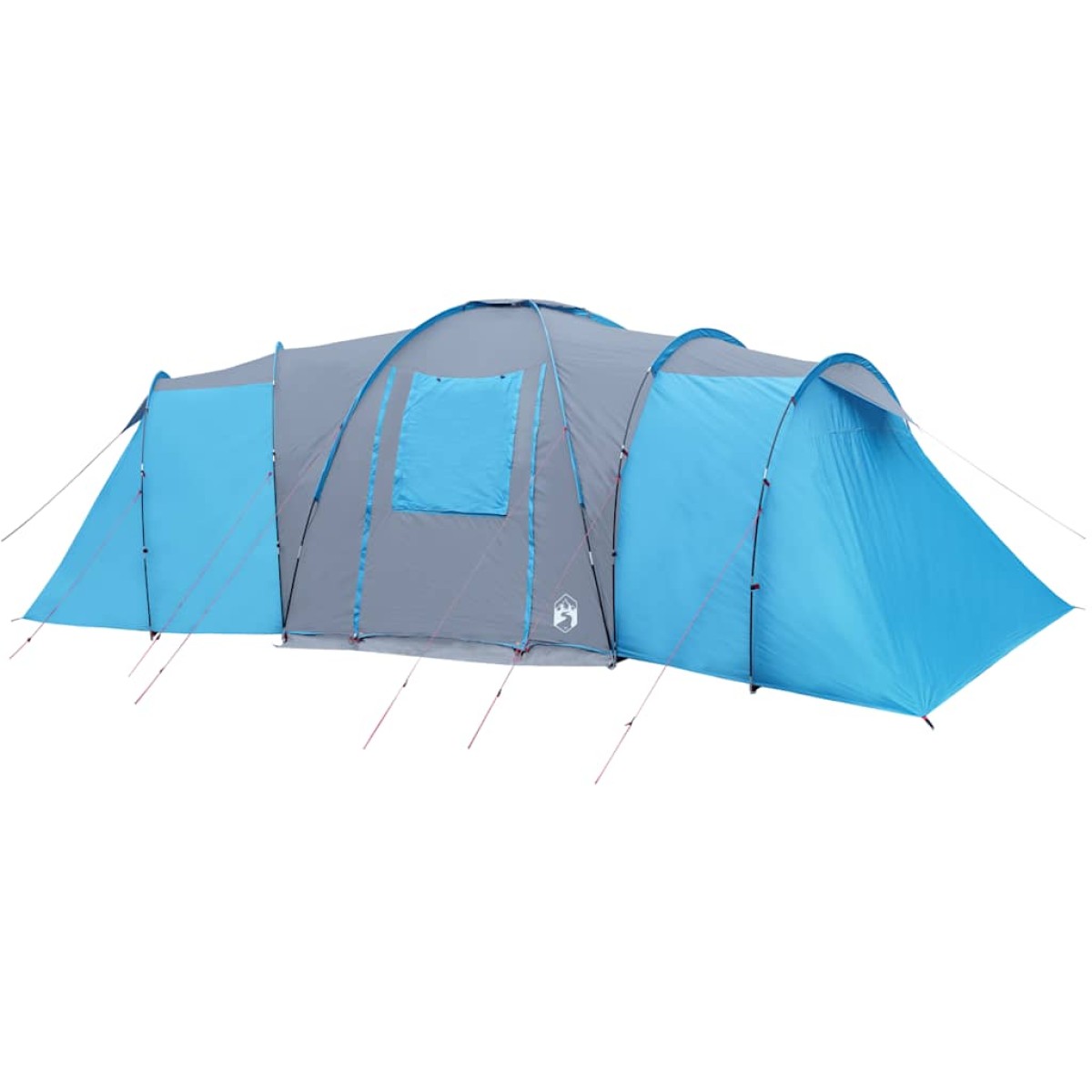 vidaXL Σκηνή Κάμπινγκ 12 Ατόμων Μπλε 840x720x200 εκ. από Ταφτά 185T