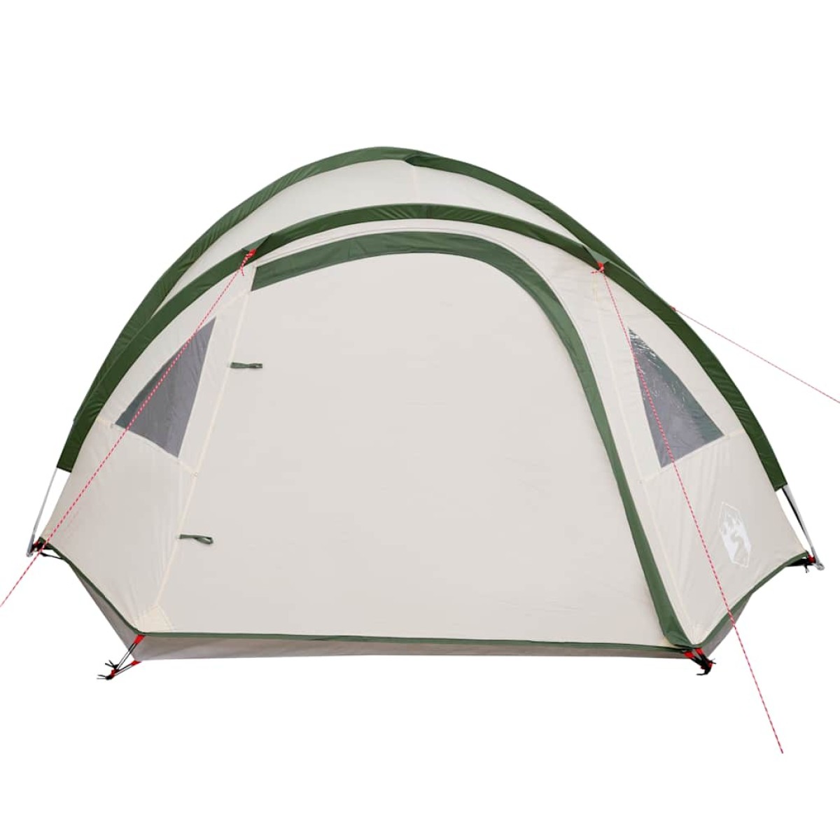 vidaXL Σκηνή Κάμπινγκ 4 Ατόμων Πράσινη 300x250x132 εκ. από Ταφτά 185T