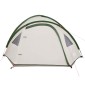 vidaXL Σκηνή Κάμπινγκ 4 Ατόμων Πράσινη 300x250x132 εκ. από Ταφτά 185T