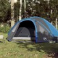 vidaXL Σκηνή Κάμπινγκ 4 Ατόμων Μπλε 300x250x132 εκ. από Ταφτά 185T