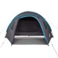 vidaXL Σκηνή Κάμπινγκ 4 Ατόμων Μπλε 300x250x132 εκ. από Ταφτά 185T