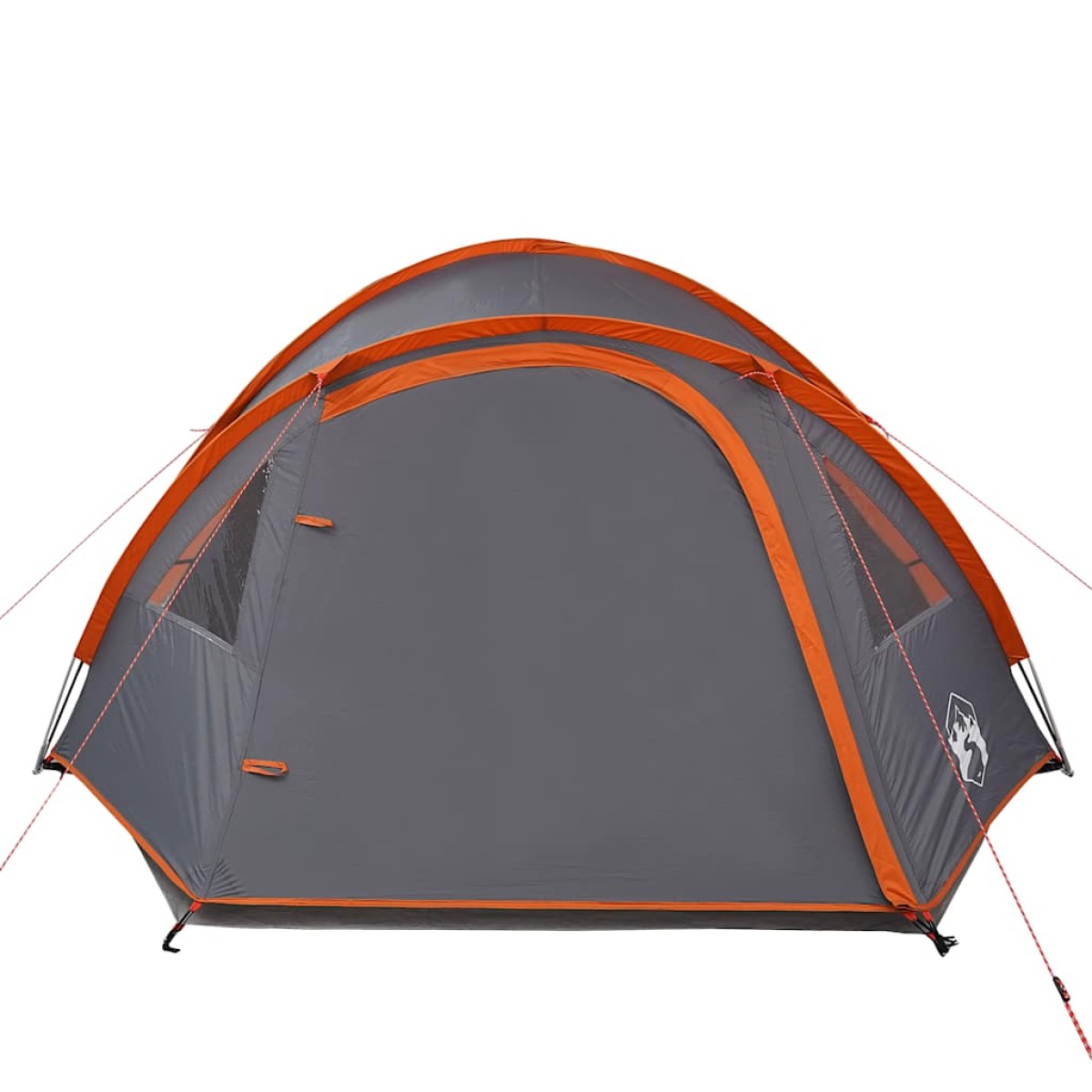 vidaXL Σκηνή Κάμπινγκ 4 Ατ. Γκρι/Πορτοκαλί 300x250x132 εκ. Ταφτάς 185T