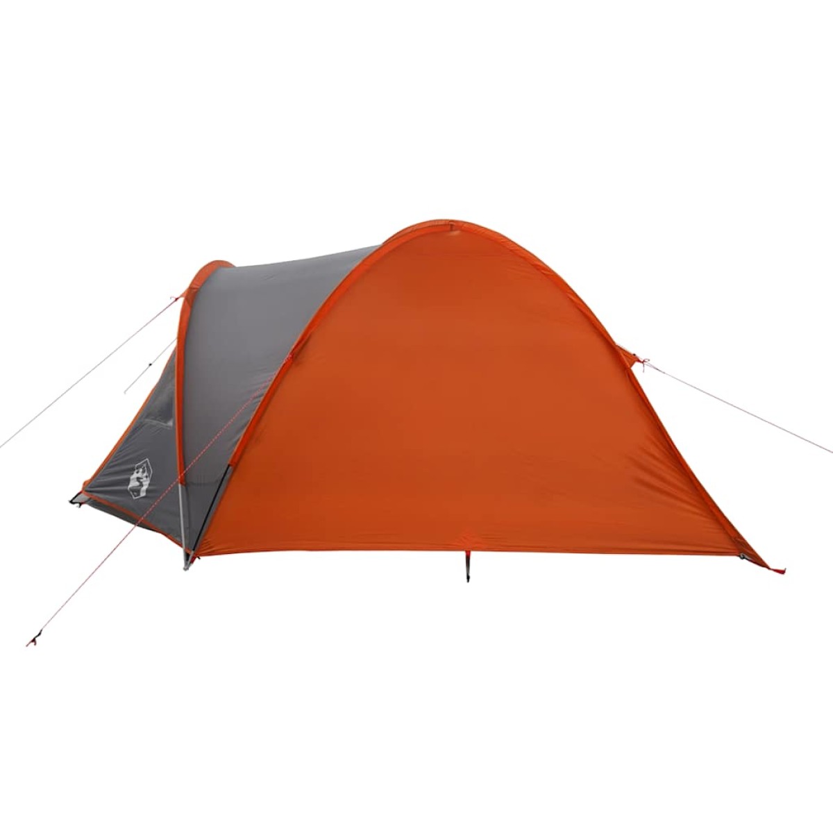 vidaXL Σκηνή Κάμπινγκ 4 Ατ. Γκρι/Πορτοκαλί 300x250x132 εκ. Ταφτάς 185T