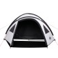 vidaXL Σκηνή Κάμπινγκ 4 Ατόμων Λευκή 300x250x132 εκ. από Ταφτά 185T