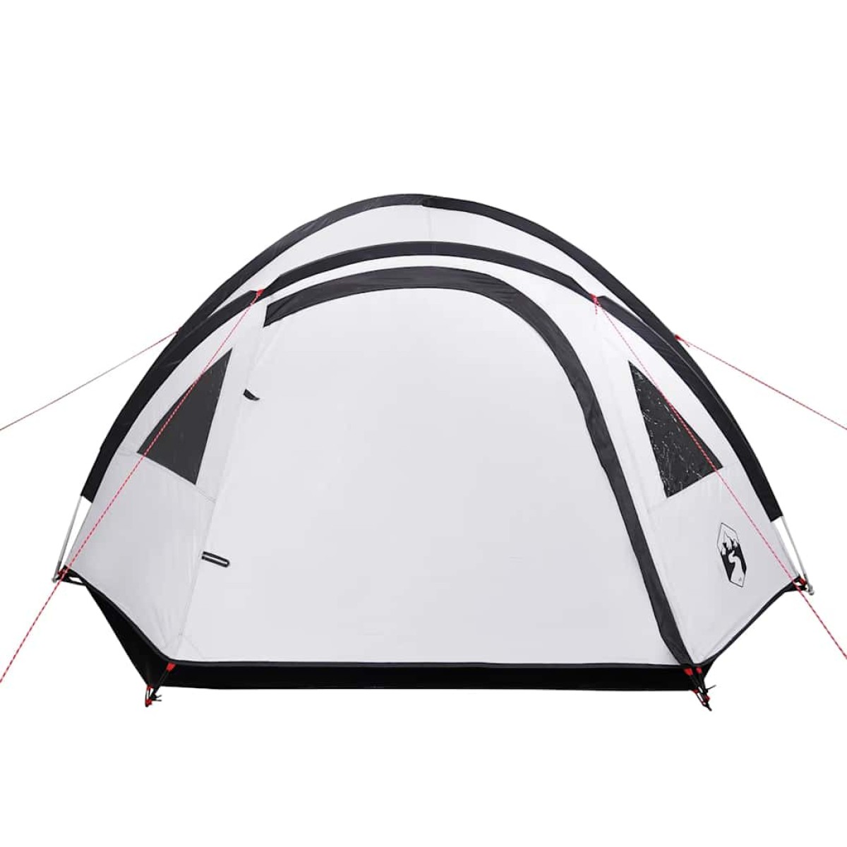 vidaXL Σκηνή Κάμπινγκ 4 Ατόμων Λευκή 300x250x132 εκ. από Ταφτά 185T