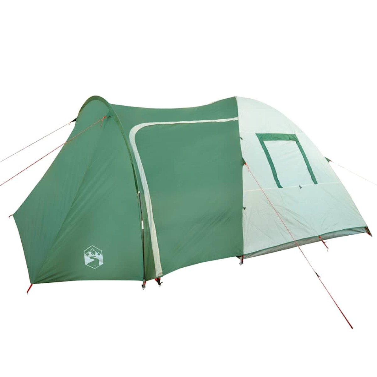 vidaXL Σκηνή Κάμπινγκ 6 Ατόμων Πράσινη 466x342x200 εκ. από Ταφτά 185T