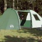 vidaXL Σκηνή Κάμπινγκ 6 Ατόμων Πράσινη 466x342x200 εκ. από Ταφτά 185T