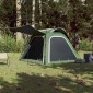 vidaXL Σκηνή Κάμπινγκ 4 Ατόμων Πράσινη 240x221x160 εκ. από Ταφτά 185T