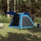 vidaXL Σκηνή Κάμπινγκ 4 Ατόμων Μπλε 240x221x160 εκ. από Ταφτά 185T