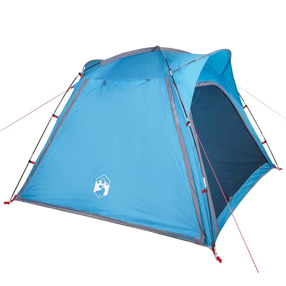 vidaXL Σκηνή Κάμπινγκ 4 Ατόμων Μπλε 240x221x160 εκ. από Ταφτά 185T