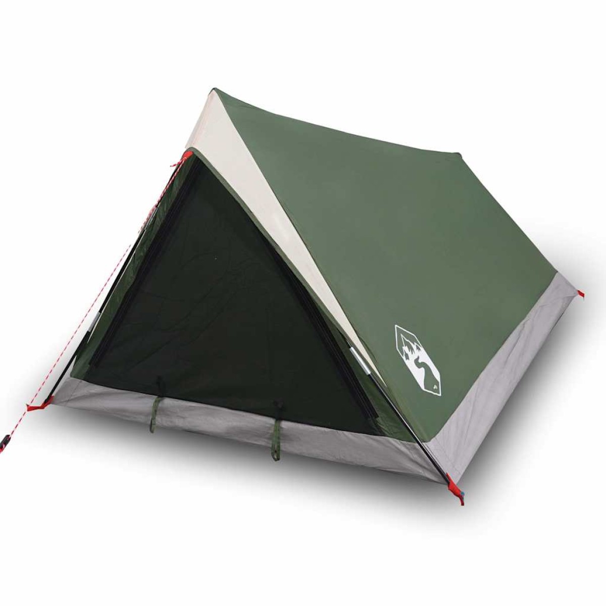 vidaXL Σκηνή Κάμπινγκ 2 Ατόμων Πράσινη 200x120x88/62εκ. από Ταφτά 185T