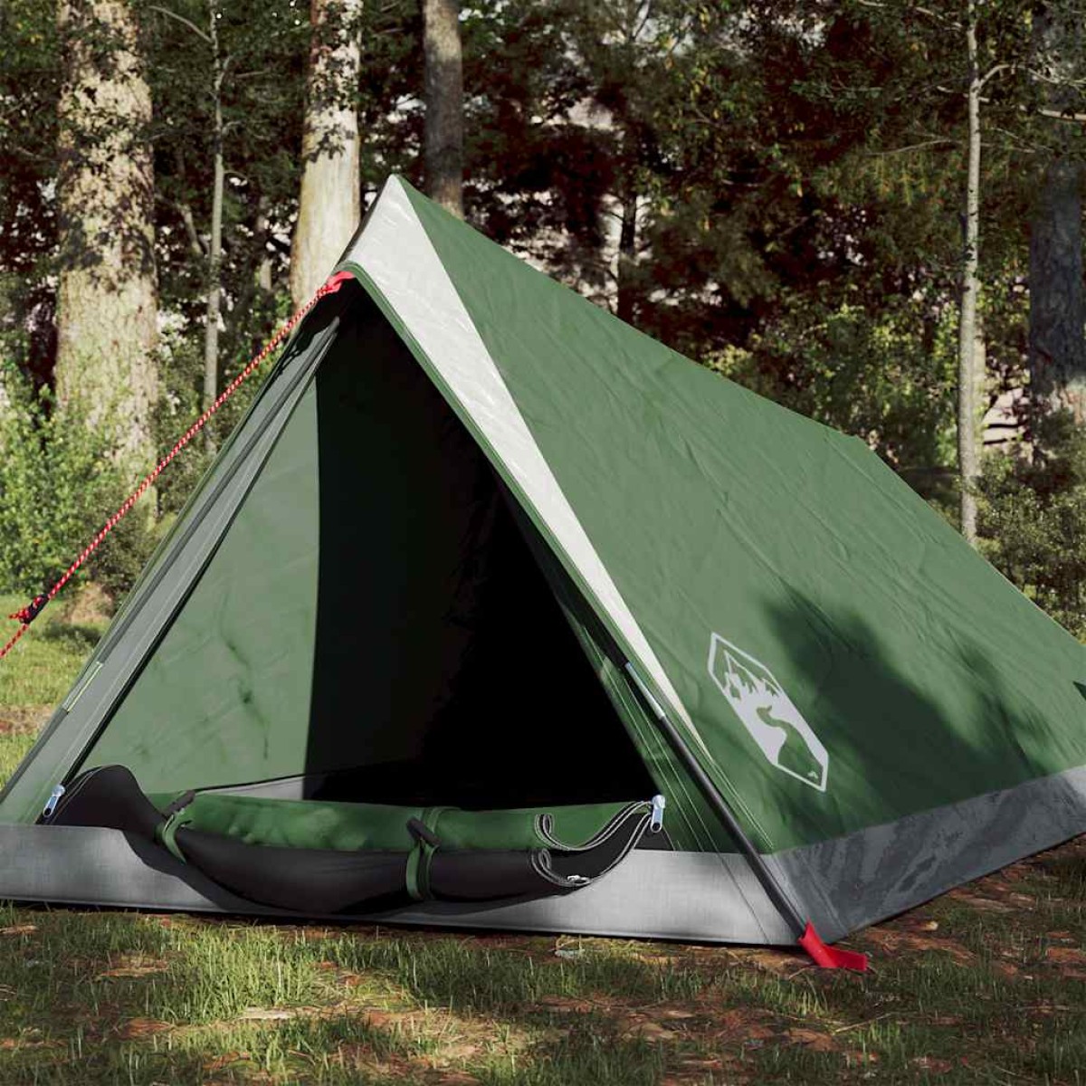 vidaXL Σκηνή Κάμπινγκ 2 Ατόμων Πράσινη 200x120x88/62εκ. από Ταφτά 185T