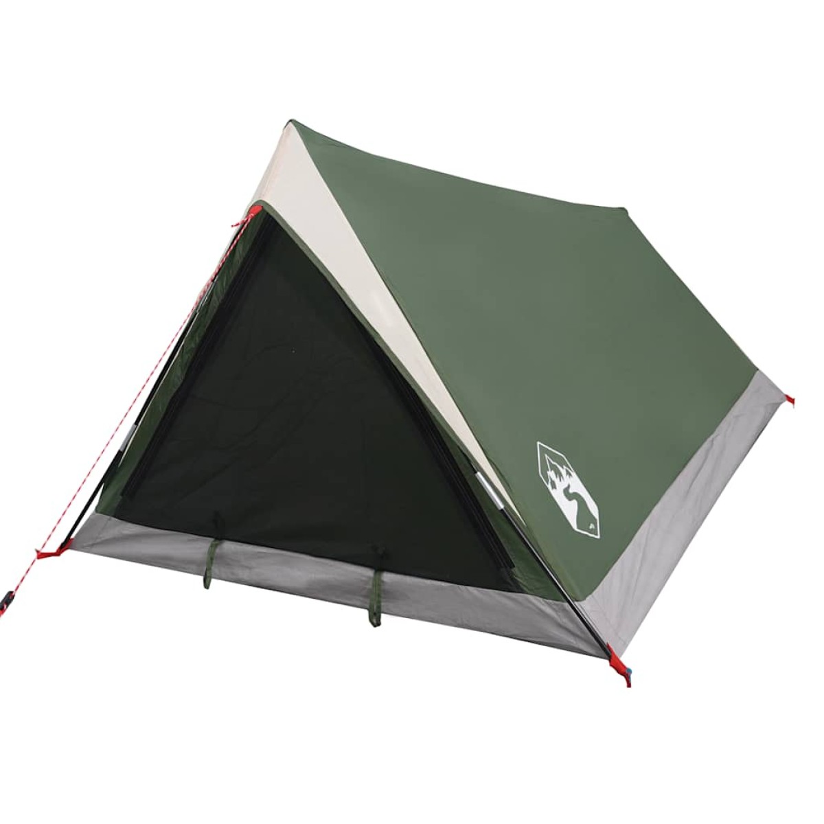 vidaXL Σκηνή Κάμπινγκ 2 Ατόμων Πράσινη 200x120x88/62εκ. από Ταφτά 185T