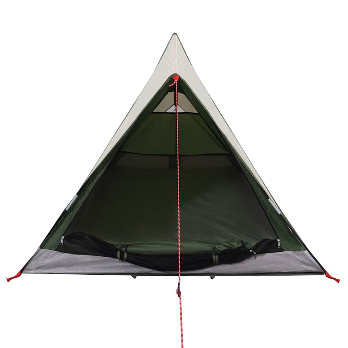 vidaXL Σκηνή Κάμπινγκ 2 Ατόμων Πράσινη 200x120x88/62εκ. από Ταφτά 185T