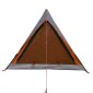 vidaXL Σκηνή Κάμπινγκ 2 Ατ. Γκρι/Πορτοκαλί 200x120x88/62εκ Ταφτάς 185T