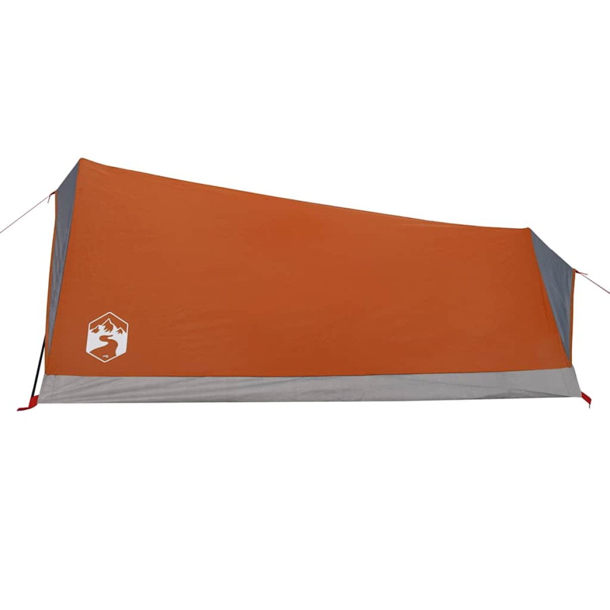vidaXL Σκηνή Κάμπινγκ 2 Ατ. Γκρι/Πορτοκαλί 200x120x88/62εκ Ταφτάς 185T
