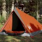 vidaXL Σκηνή Κάμπινγκ 2 Ατ. Γκρι/Πορτοκαλί 200x120x88/62εκ Ταφτάς 185T