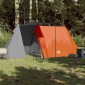 vidaXL Σκηνή Κάμπινγκ 3 Ατ. Γκρι/Πορτοκαλί 465x220x170 εκ. Ταφτάς 185T