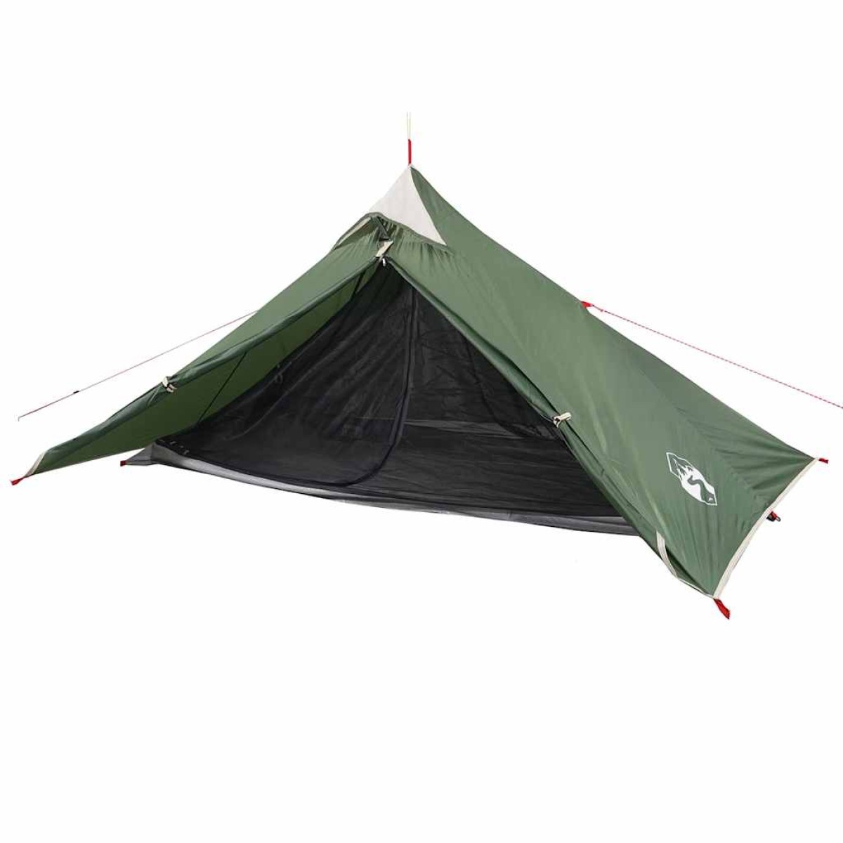 vidaXL Σκηνή Κάμπινγκ 1 Ατόμου Πράσινη 255x153x130 εκ. από Ταφτά 185T