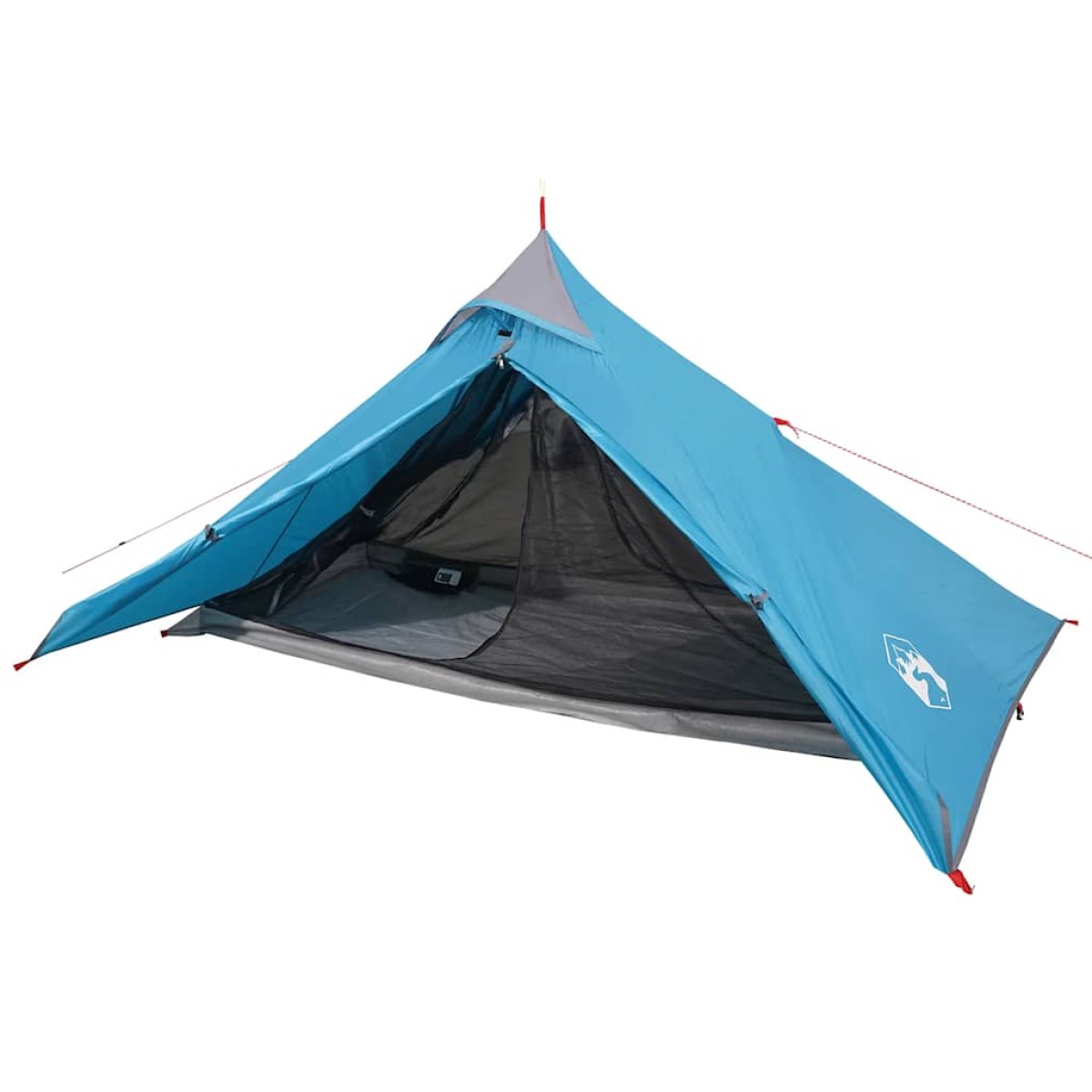 vidaXL Σκηνή Κάμπινγκ 1 Ατόμου Μπλε 255x153x130 εκ. από Ταφτά 185T