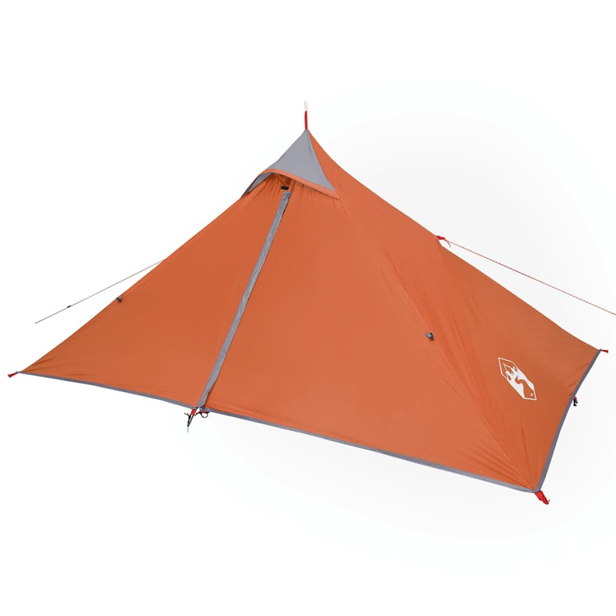 vidaXL Σκηνή Κάμπινγκ 1 Ατ. Γκρι/Πορτοκαλί 255x153x130 εκ. Ταφτάς 185T