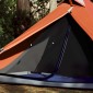 vidaXL Σκηνή Κάμπινγκ 1 Ατ. Γκρι/Πορτοκαλί 255x153x130 εκ. Ταφτάς 185T