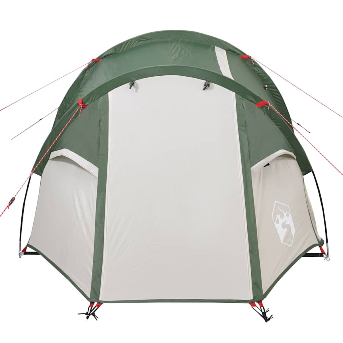 vidaXL Σκηνή Κάμπινγκ 4 Ατόμων Πράσινη 360x140x105 εκ. από Ταφτά 185T