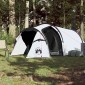 vidaXL Σκηνή Κάμπινγκ 4 Ατόμων Λευκή 360x135x105 εκ. από Ταφτά 185T