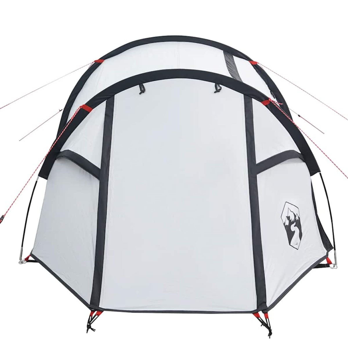 vidaXL Σκηνή Κάμπινγκ 4 Ατόμων Λευκή 360x135x105 εκ. από Ταφτά 185T