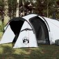 vidaXL Σκηνή Κάμπινγκ 4 Ατόμων Λευκή 360x135x105 εκ. από Ταφτά 185T