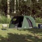 vidaXL Σκηνή Κάμπινγκ 4 Ατόμων Πράσινη 420x260x153 εκ. από Ταφτά 185T