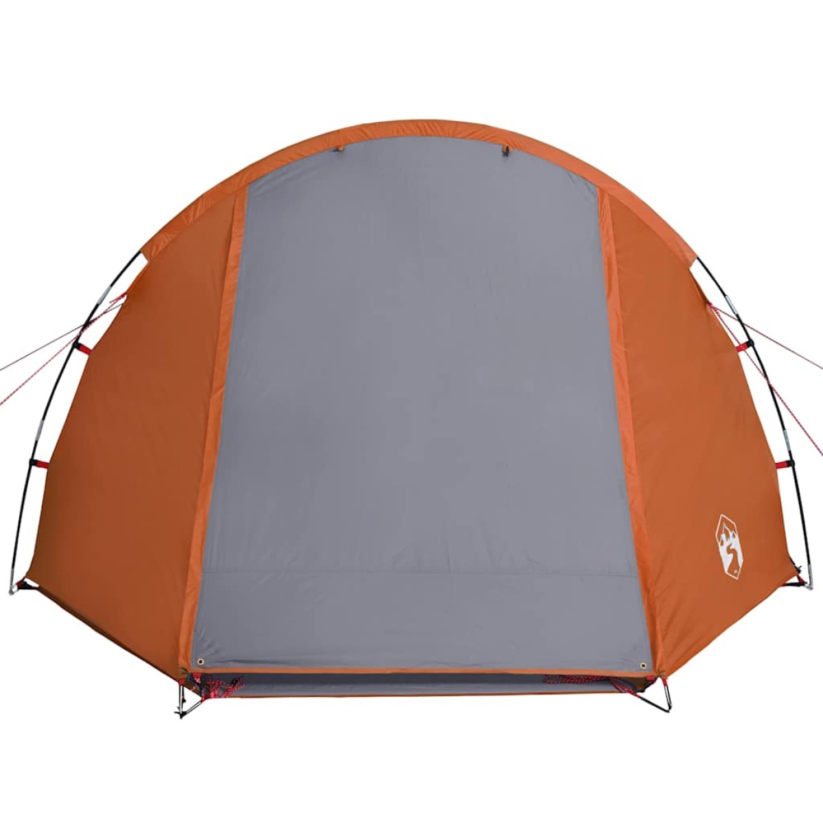 vidaXL Σκηνή Κάμπινγκ 4 Ατ. Γκρι/Πορτοκαλί 420x260x153 εκ. Ταφτάς 185T