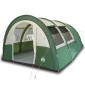 vidaXL Σκηνή Κάμπινγκ 4 Ατόμων Πράσινη 483x340x193 εκ. από Ταφτά 185T