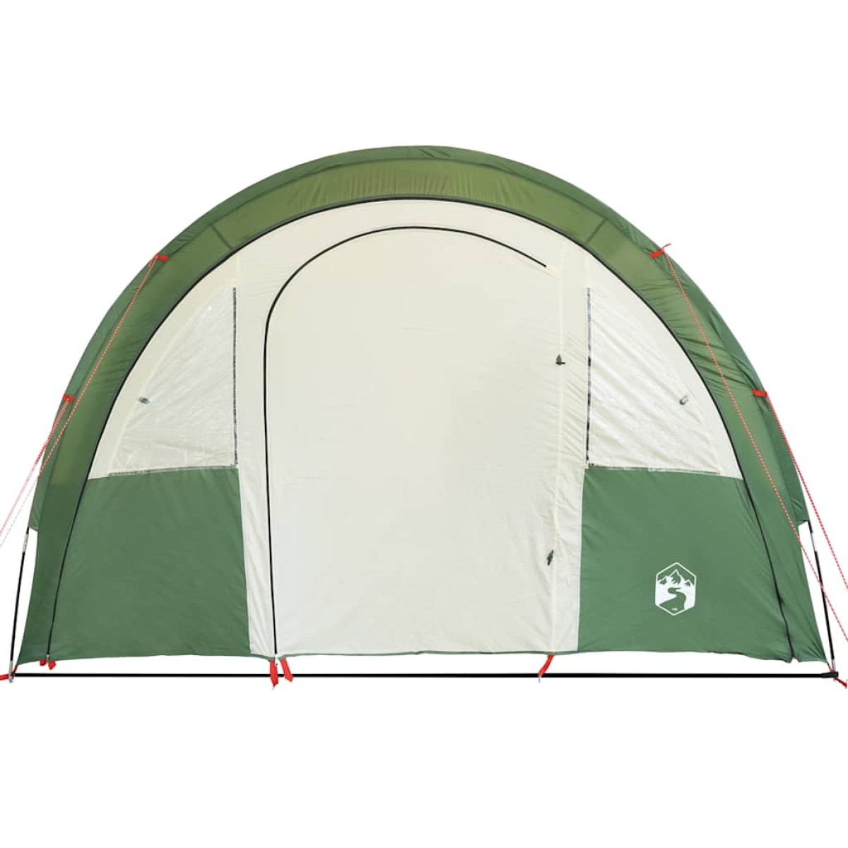 vidaXL Σκηνή Κάμπινγκ 4 Ατόμων Πράσινη 483x340x193 εκ. από Ταφτά 185T