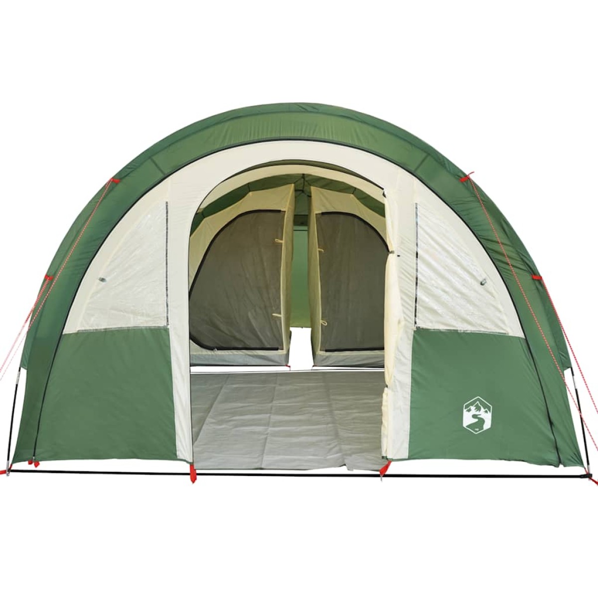 vidaXL Σκηνή Κάμπινγκ 4 Ατόμων Πράσινη 483x340x193 εκ. από Ταφτά 185T