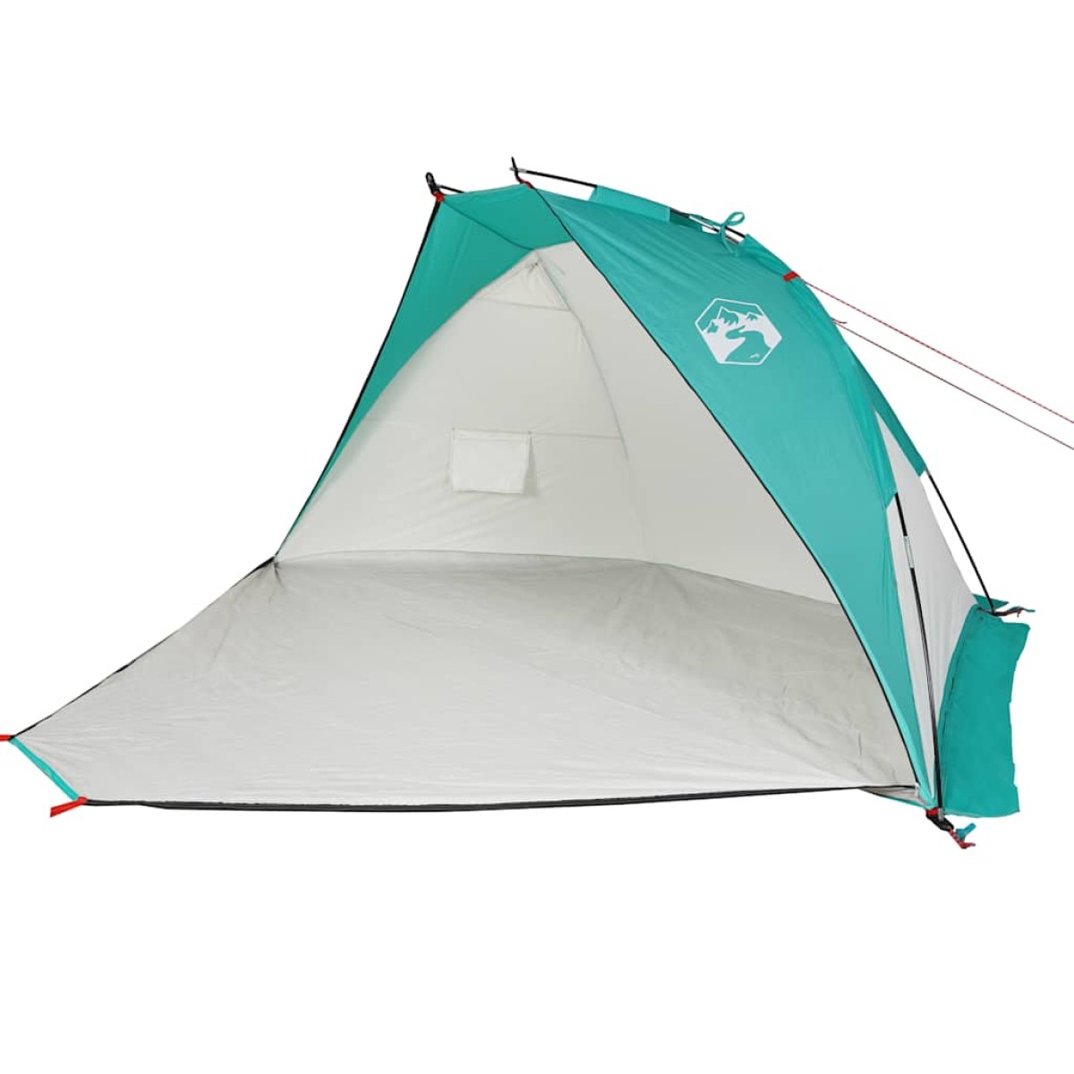 vidaXL Σκηνή Παραλίας Πράσινο Θάλασσας 268x223x125 εκ. Ταφτάς 185T