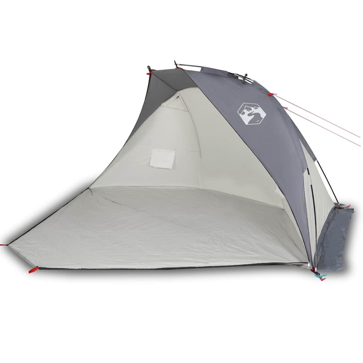 vidaXL Σκηνή Παραλίας Γκρι 268x223x125 εκ. Ταφτάς 185T