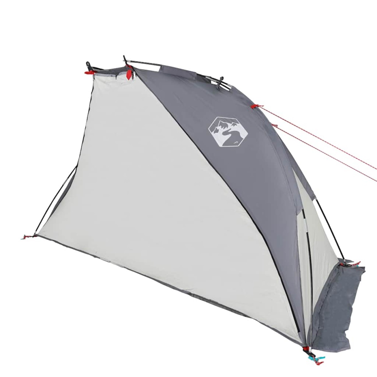 vidaXL Σκηνή Παραλίας Γκρι 268x223x125 εκ. Ταφτάς 185T
