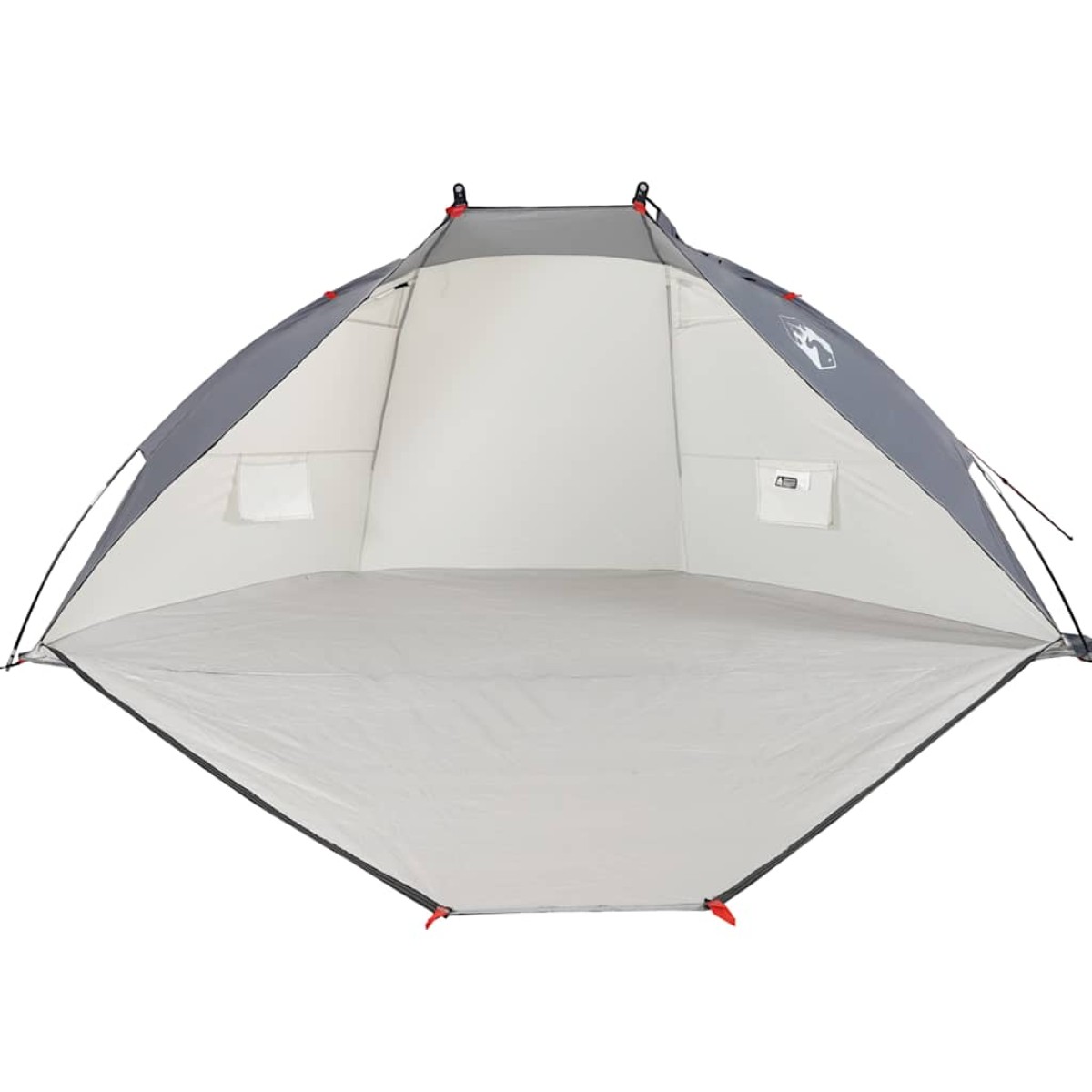 vidaXL Σκηνή Παραλίας Γκρι 268x223x125 εκ. Ταφτάς 185T
