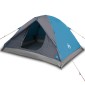 vidaXL Σκηνή Κάμπινγκ 3 Ατόμων Μπλε 240x217x120 εκ. από Ταφτά 190T