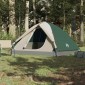 vidaXL Σκηνή Κάμπινγκ 6 Ατόμων Πράσινη 348x340x190 εκ. από Ταφτά 190T