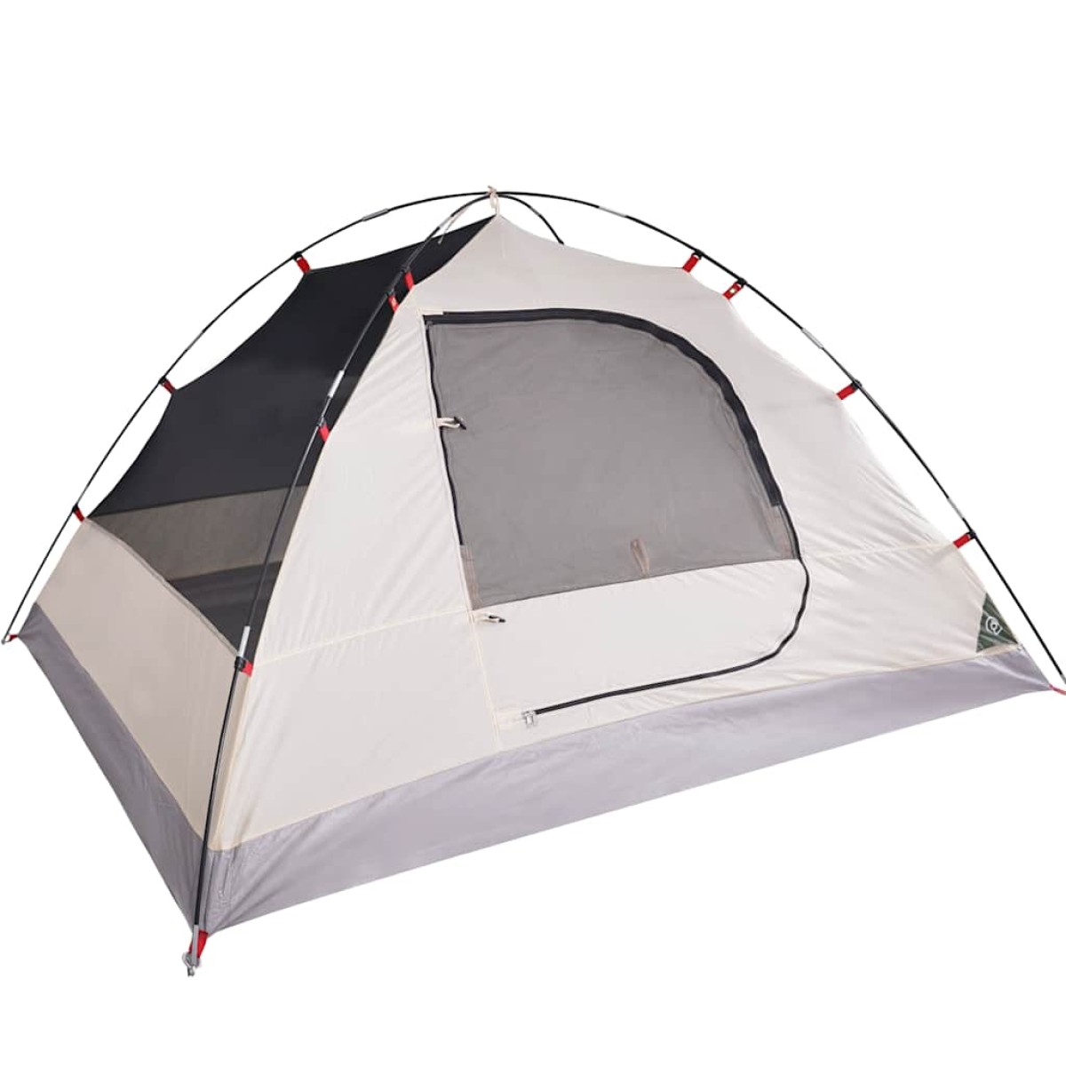 vidaXL Σκηνή Κάμπινγκ 6 Ατόμων Πράσινη 348x340x190 εκ. από Ταφτά 190T