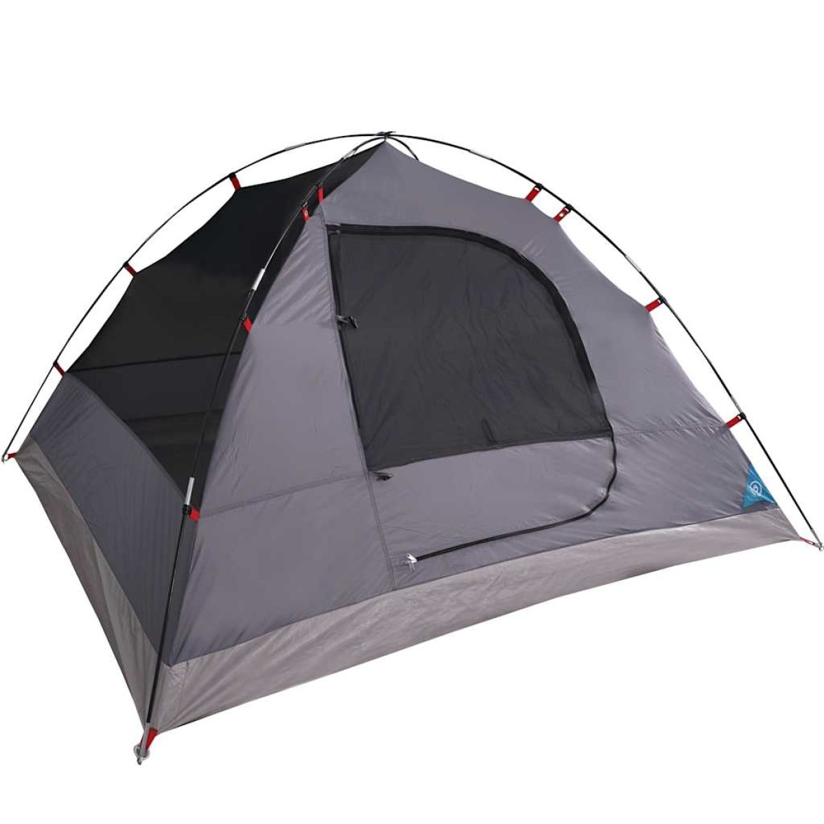 vidaXL Σκηνή Κάμπινγκ 6 Ατόμων Μπλε 348x340x190 εκ. από Ταφτά 190T